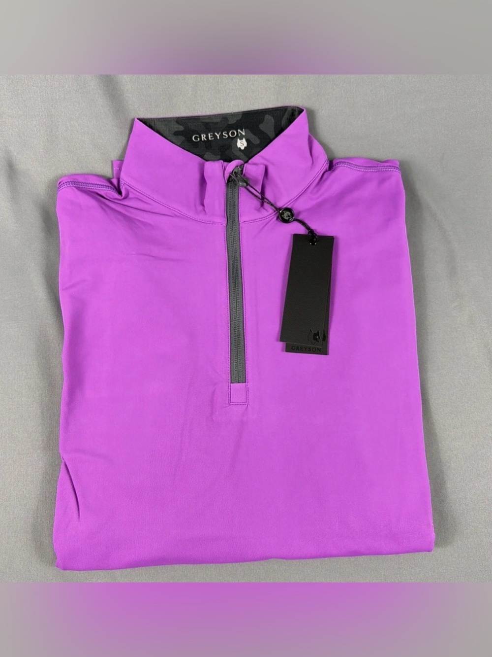 Greyson Golf Pullover Tate 1/4 Zip Small Dahlia Polyamide Spandex NWT MSRP $138